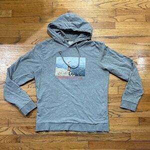 Jack & Jones Gray Adventure Graphic GOAT Hoodie